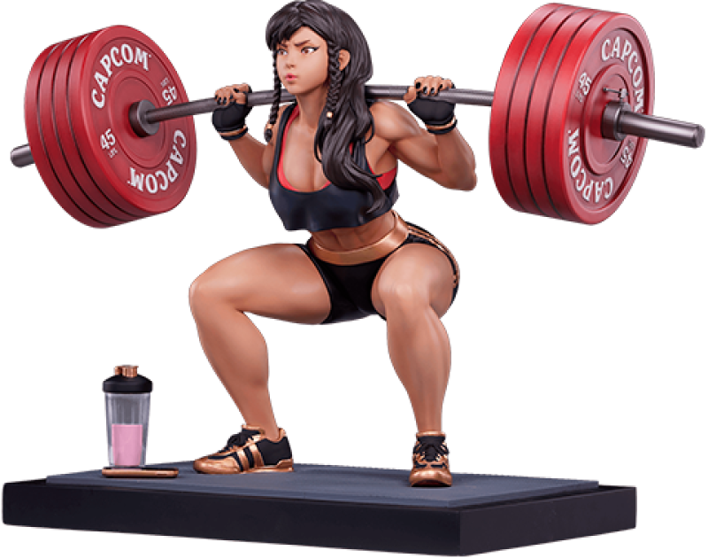 Chun-Li: Powerlifting (Battle Edition) Quarter Scale Statue by PCS