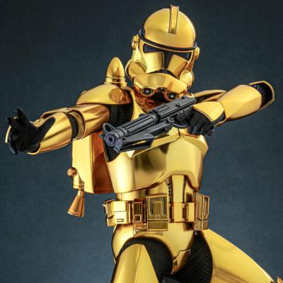 アールデコ ゴールド USAフィギュア Clone Trooper™ (Gold Chrome Version) Sixth Scale Figure by Hot