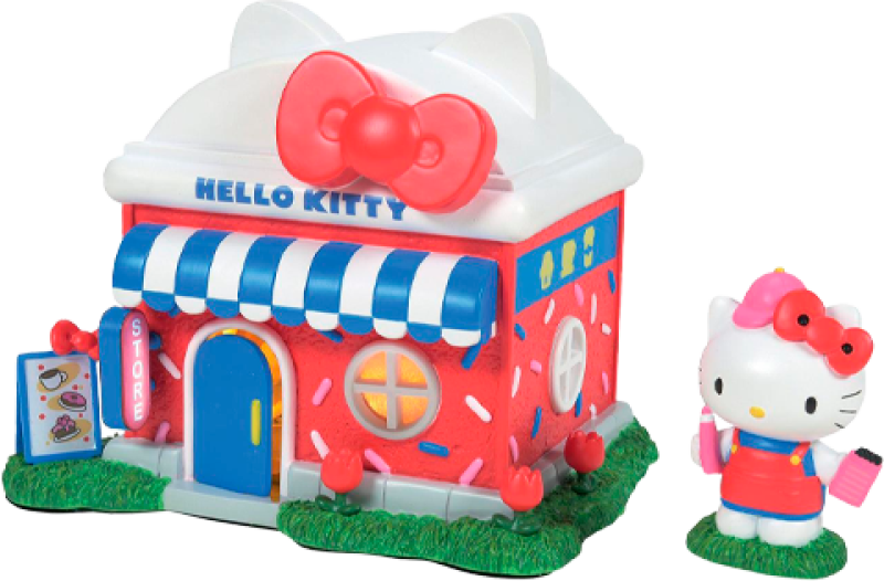 Hello Kitty’s Store Light Up Village Statues by Enesco, LLC