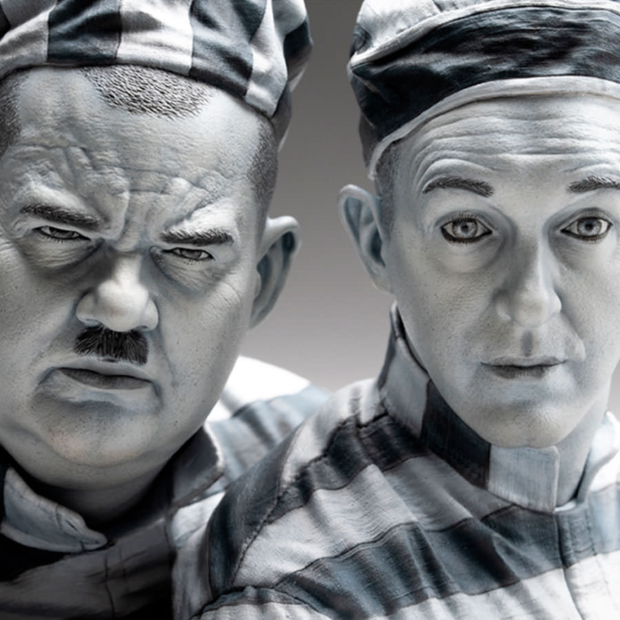 Stan Laurel & Oliver Hardy Statue by Infinite Statue