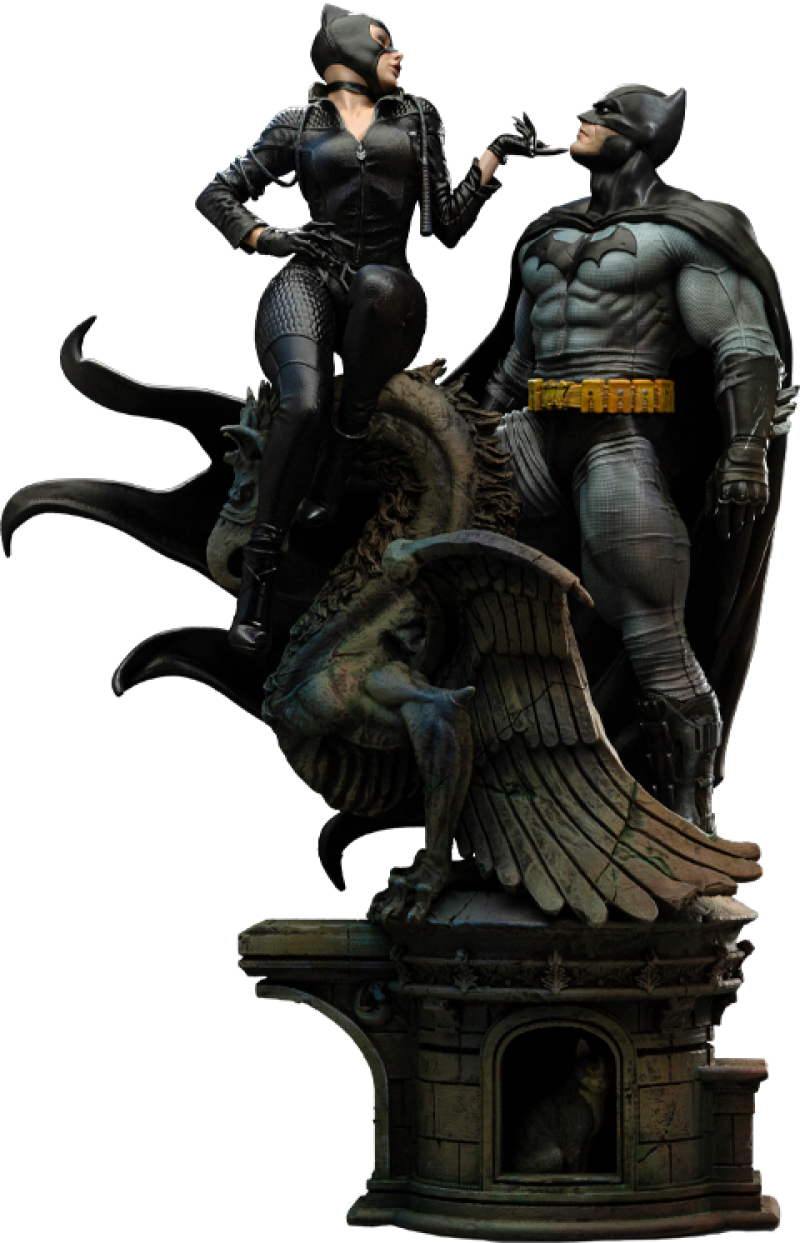 Batman and Catwoman Sixth Scale Diorama by Iron Studios