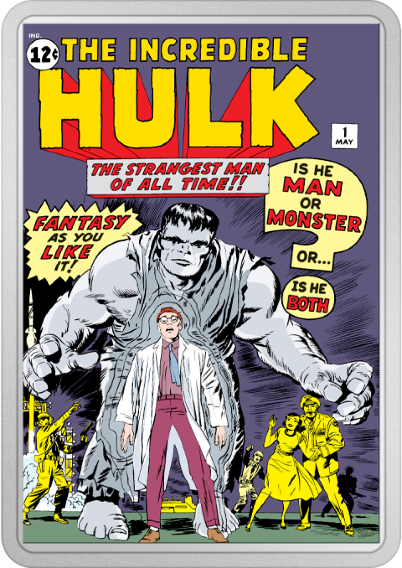 The Incredible Hulk #1 2oz Silver Coin Silver Collectible by Agoro