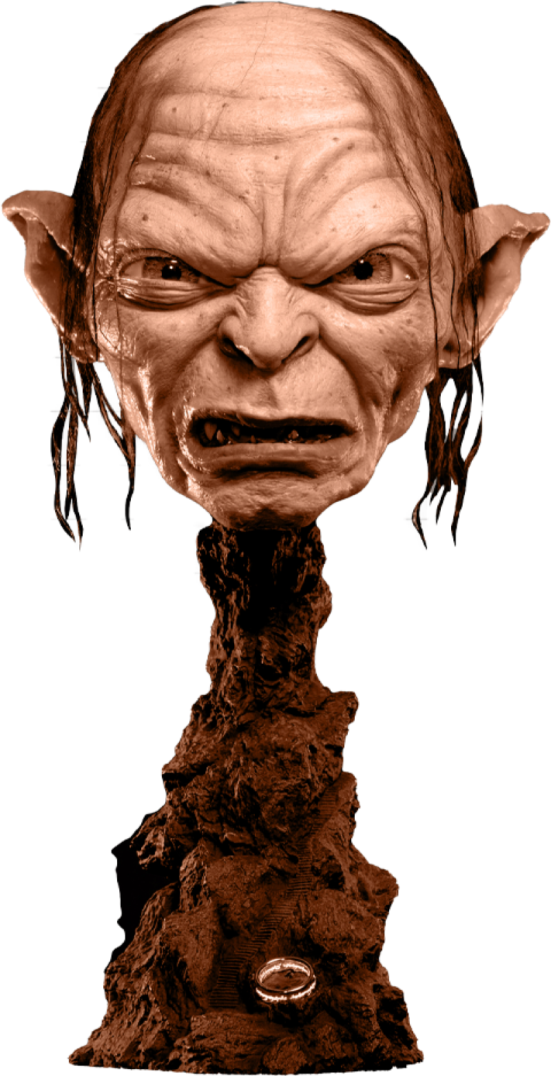 Gollum Art Mask Life-Size Bust by PureArts