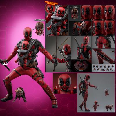 Comparação de escala da figura do Deadpool