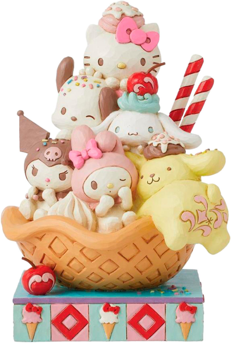 Hello Kitty & Friends Waffle Figurine by Enesco, LLC