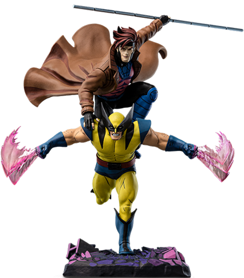 Gambit & Wolverine Deluxe 1:10 Scale Statue by Iron Studios