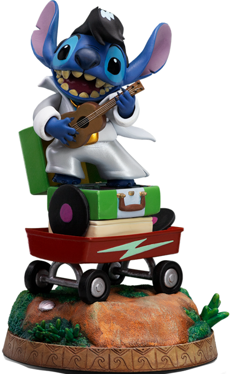 Stitch (King of Rock) 1:10 Scale Statue by Iron Studios