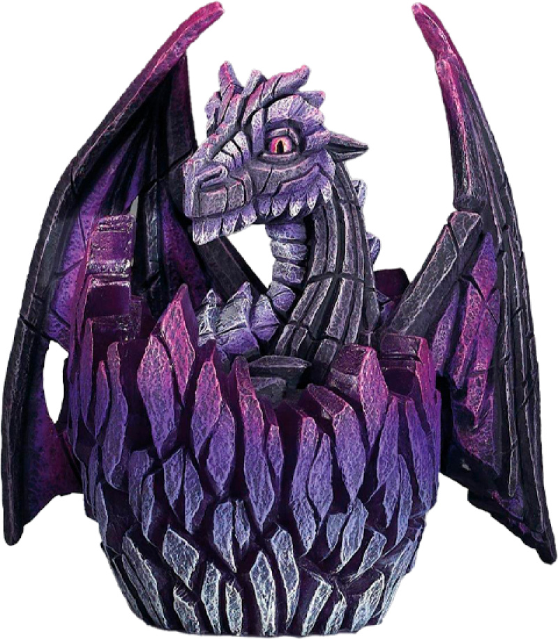 Lit Dragon Egg (Purple) Statues by Enesco, LLC