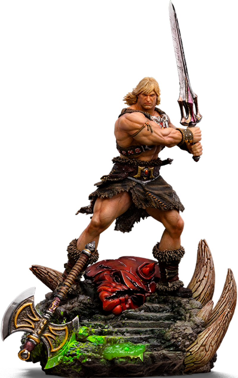 He-Man Unleashed Deluxe 1:10 Scale Statue by Iron Studios