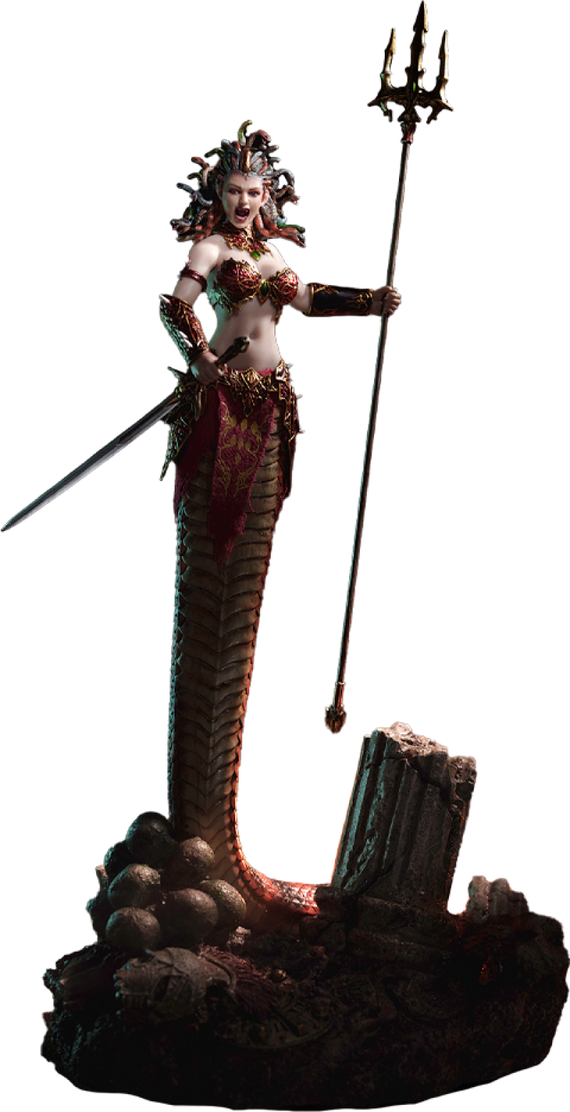 Medusa with Tail (Red) Action Figure by TBLeague