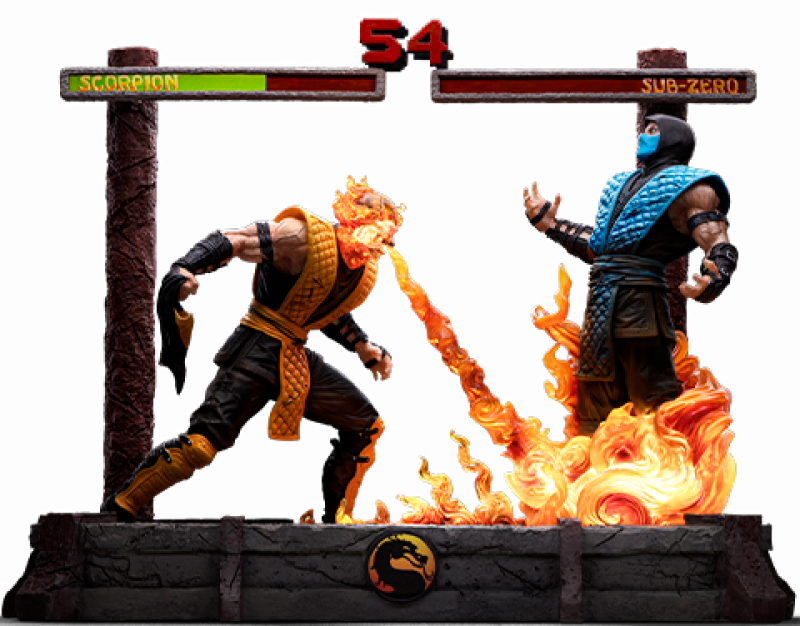 Fatality Scorpion vs Sub-Zero Deluxe 1:10 Scale Statue by Iron Studios