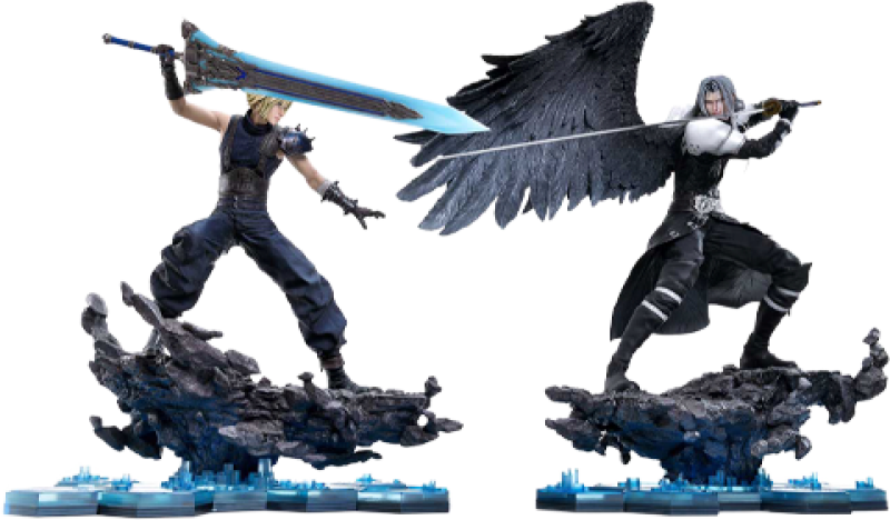 Cloud Strife vs. Sephiroth Set Quarter Scale Statue by Square Enix