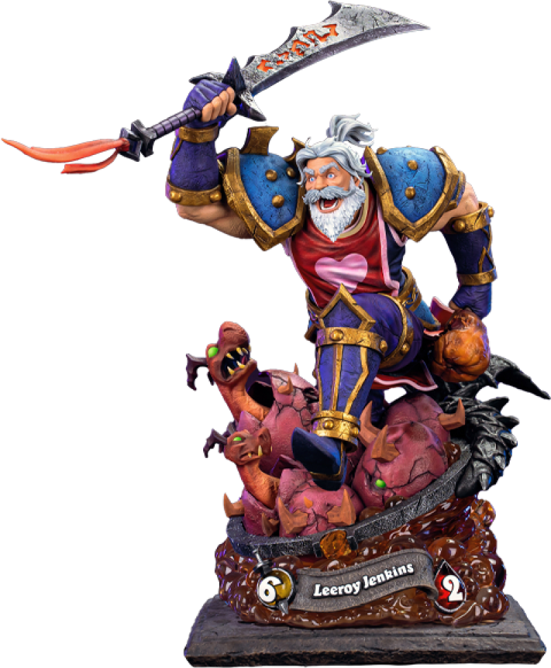 Leeroy Jenkins Statues by HEX Collectibles