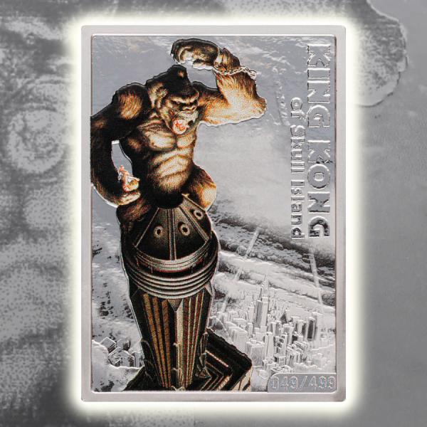 King Kong of Skull Island 1oz Silver Coin (King Kong) Silver Collectible by 101 Collectibles