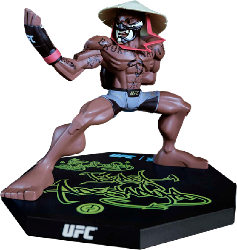 Israel Adesanya Designer Collectible Statue by Stancé Designer Art Toys