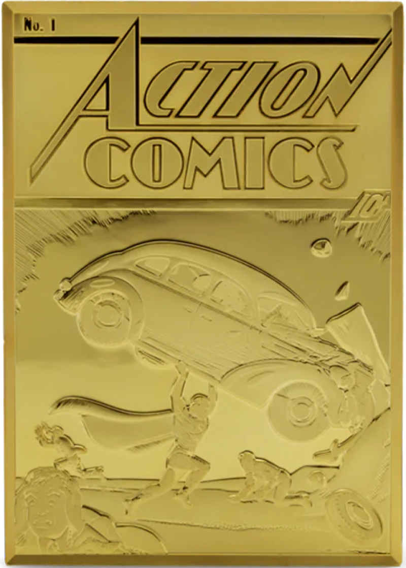 Action Comics #1 5oz Gilded Silver Coin Silver Collectible by Agoro