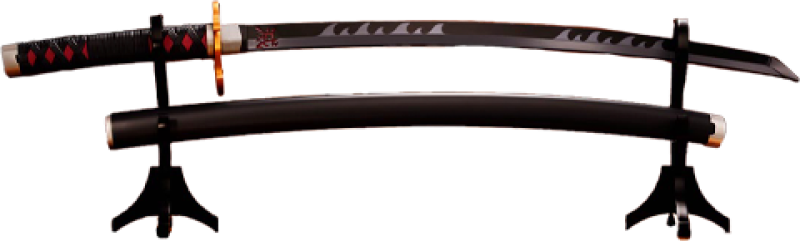Nichirin Sword (Tanjiro Kamado) Kyojuro Rengoku’s Sword (Guard Version) Prop Replica Prop Replica by Tamashii Nations