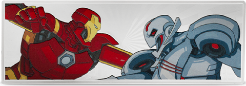 Iron Man VS Ultron Coin Silver Collectible by Agoro