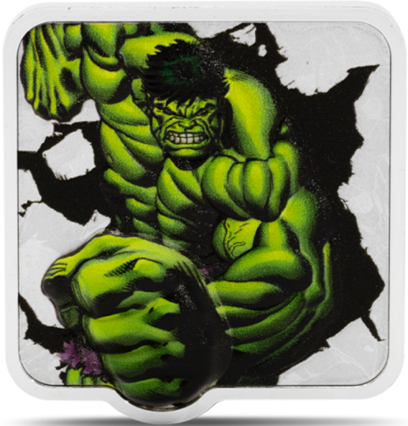 Hulk 'Smash' Coin Silver Collectible by Agoro