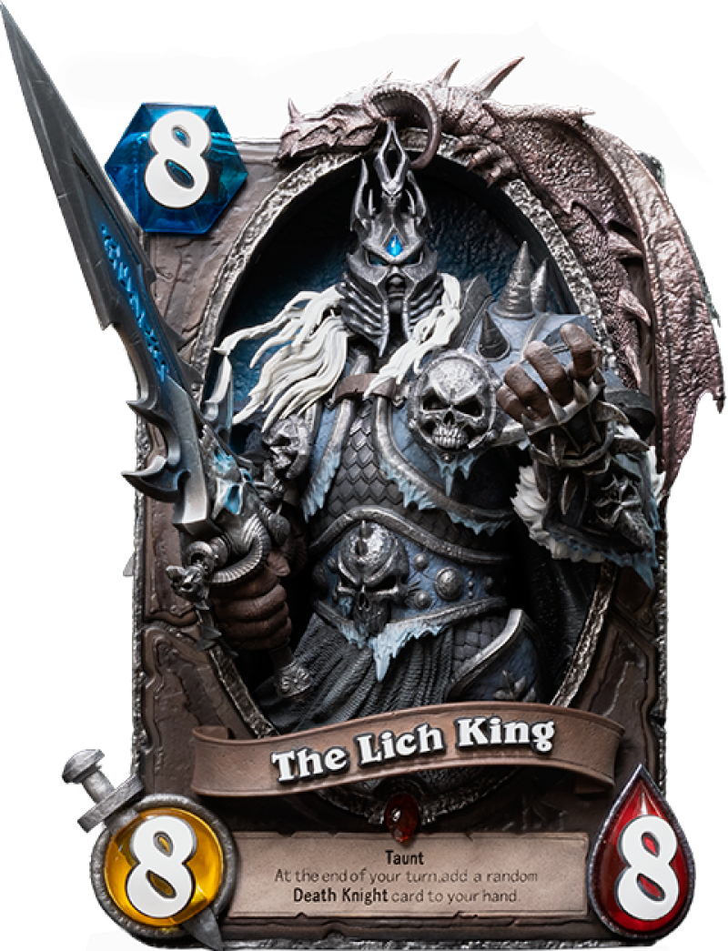 The Lich King 3D Art Frame Statues by HEX Collectibles