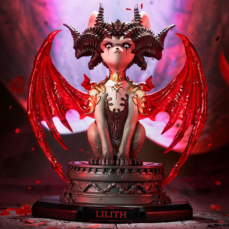 Lilith Meow Light-Up Collectible Figure by HEX Collectibles
