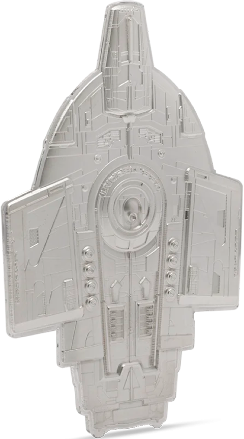 U.S.S. Defiant NX-74205 Silver Collectible by Agoro