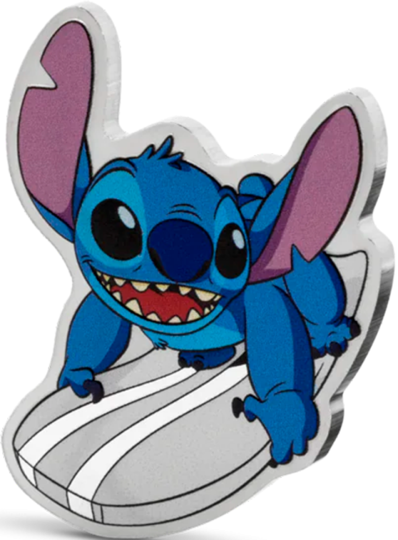 Stitch - Surf's Up Silver Collectible by Agoro