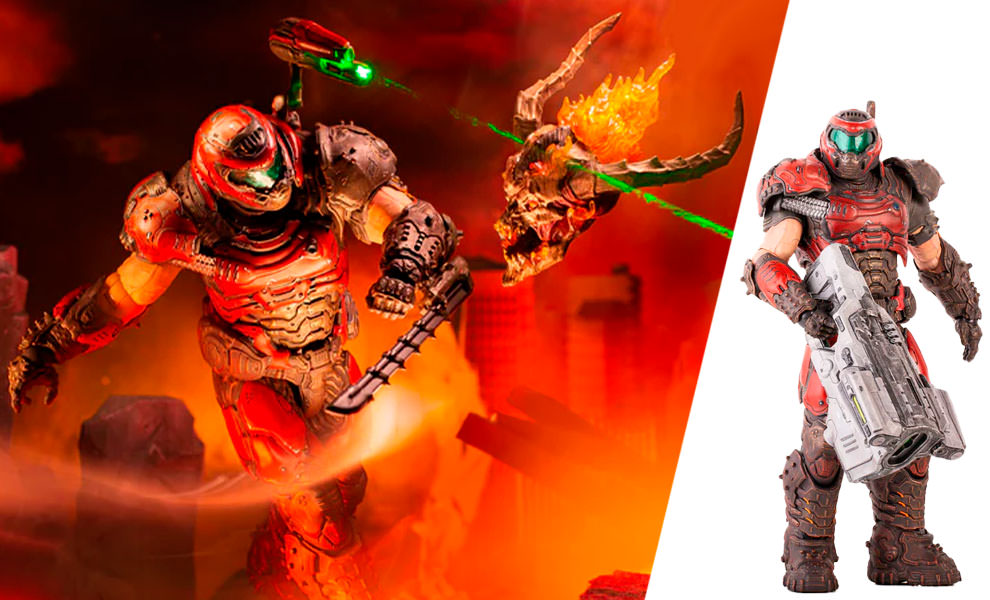 Doom Slayer (Mondo Crimson Variant) Sixth Scale Figure by Dark Horse Comics