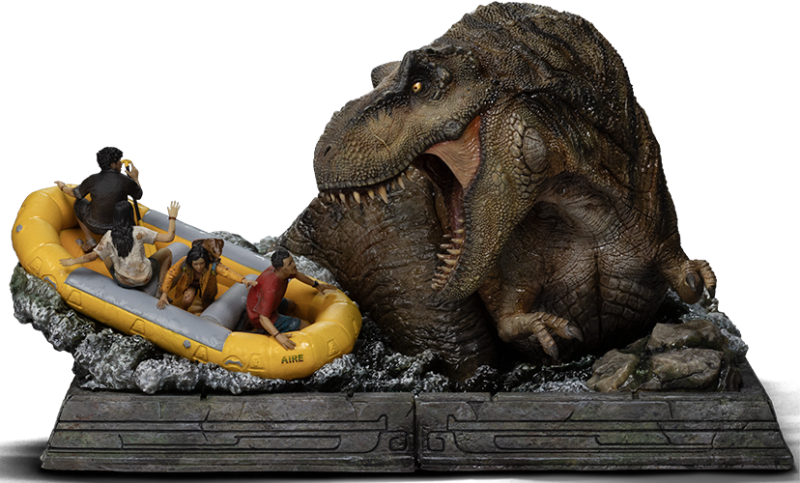 Iron Studios Jurassic World Rebirth T-Rex River Atack Demi Art Scale 1/20 Statue