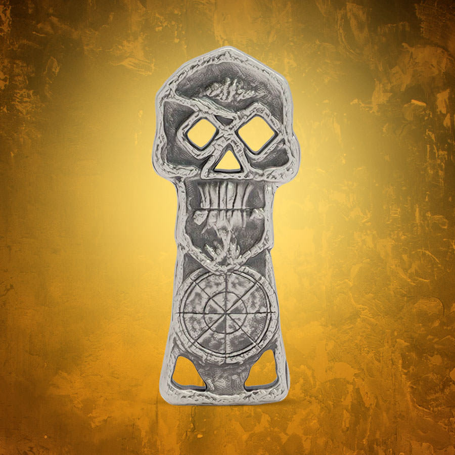 Copper Bones Skeleton Key Silver Collectible by Agoro