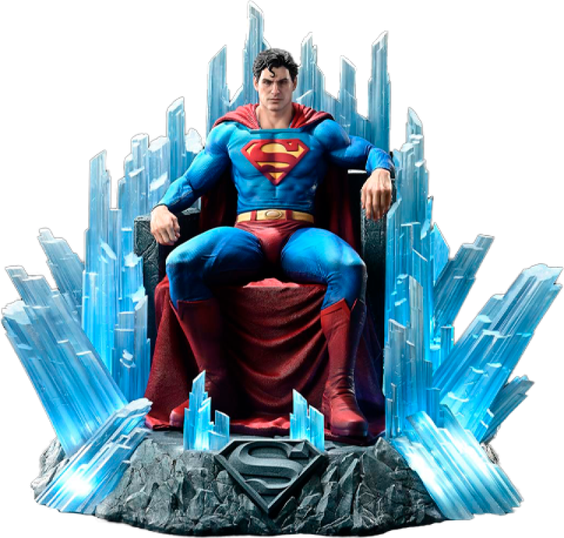 Superman Fortress of Solitude on Throne Quarter Scale Statue by Prime 1 Studio