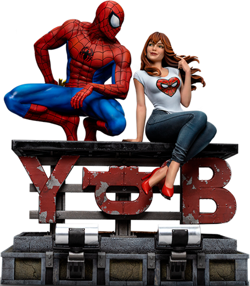 Spider-Man and MJ Statues by Iron Studios