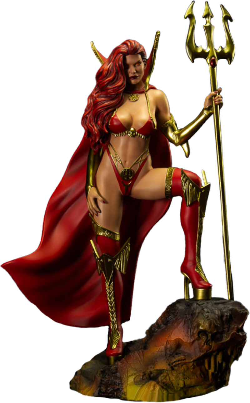Lady Satanus Statues by Quarantine Studio