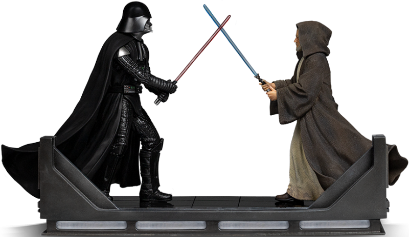 Darth Vader vs Obi-Wan Kenobi Deluxe 1:10 Scale Statue by Iron Studios