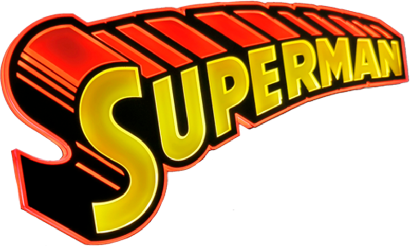 Vintage Superman LED Logo Light (Small) Wall Light by Brandlite