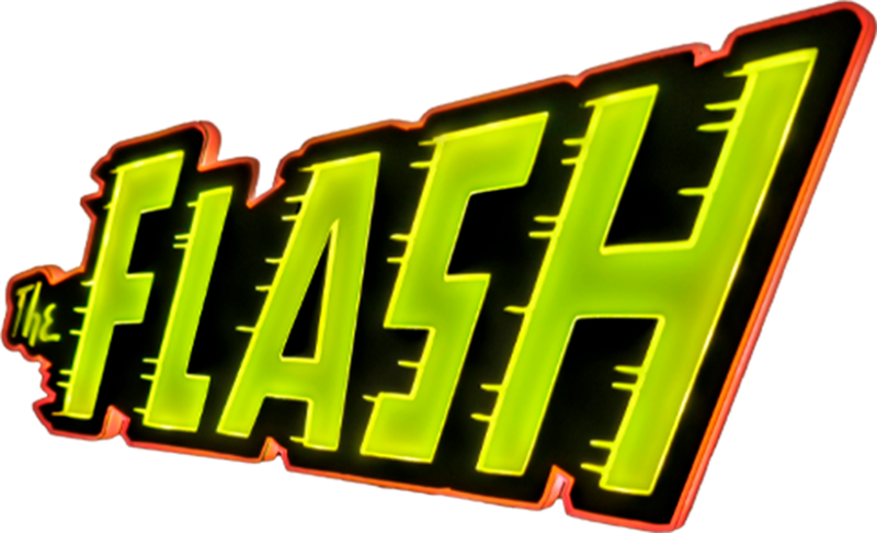 Vintage The Flash LED Logo Light (Small) Wall Light by Brandlite