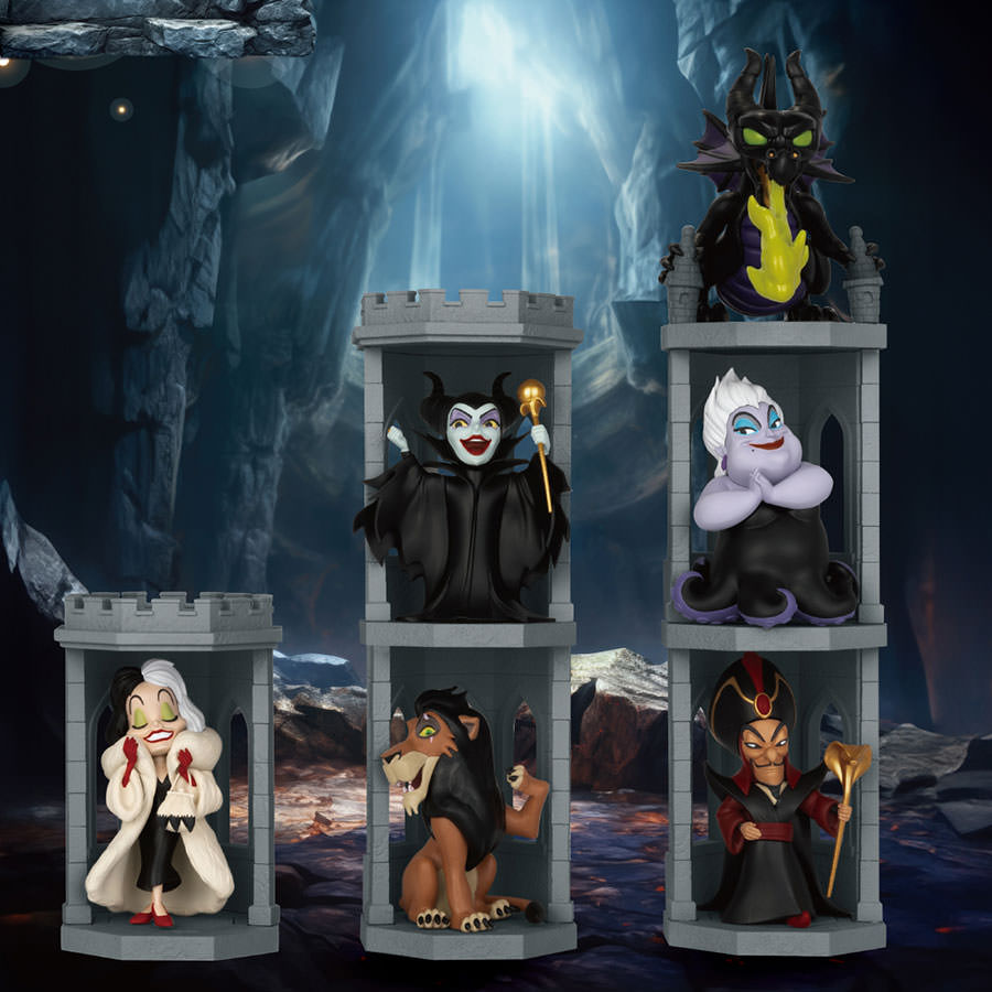 DISNEY VILLIAN TOWER ディズニーヴィランズタワー フィギュア Disney Villains Figurine Assortment Mini Egg Attack Villain Tower