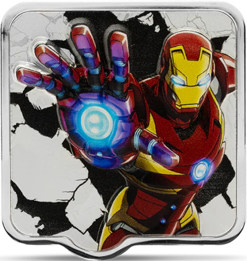 Iron Man 'ZAPT!!' Silver Collectible by Agoro