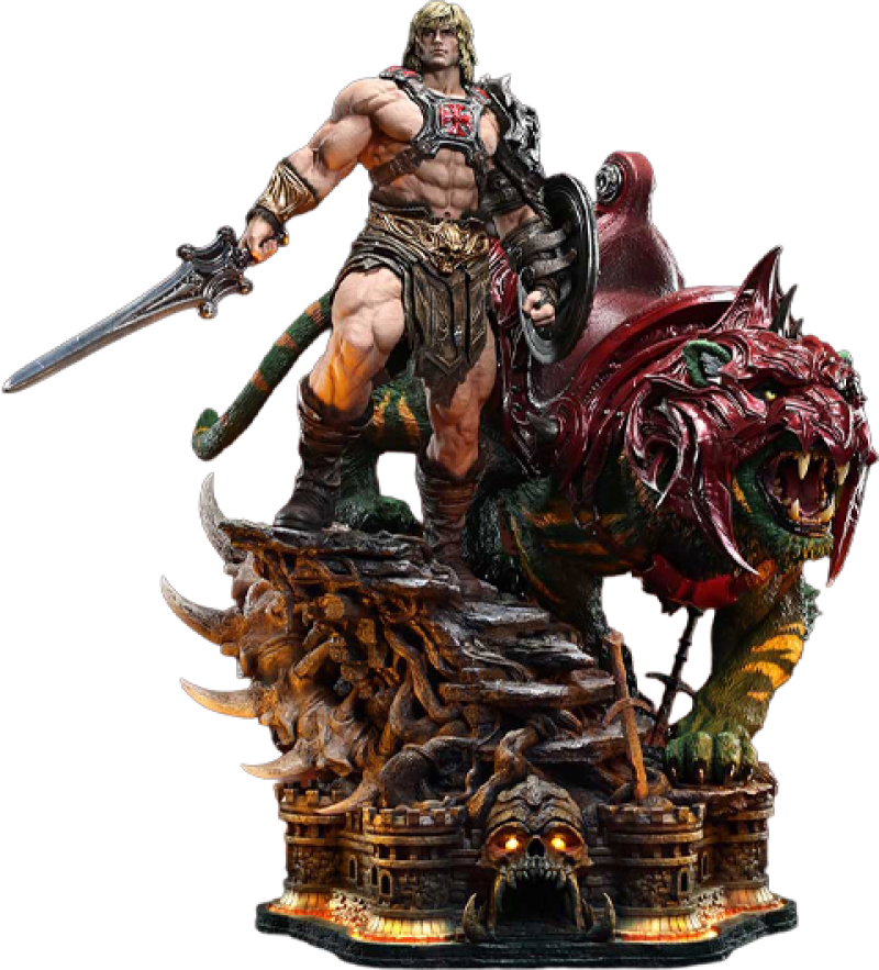 He-Man & Battle Cat Quarter Scale Statue by Prime 1 Studio