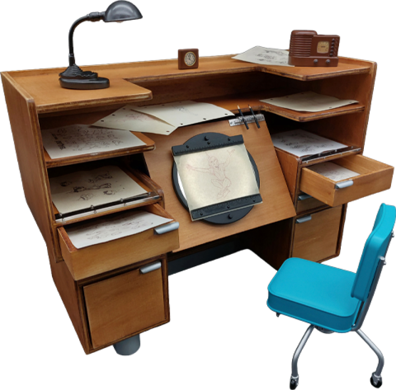 Classic Disney Animation Desk Scaled Replica by Paragon FX Group