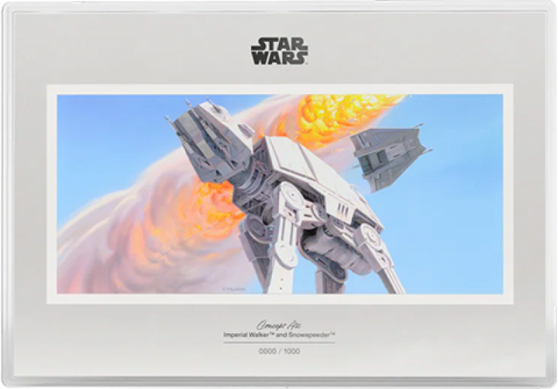 Imperial Walker™ and Snowspeeder™ Silver Collectible by Agoro