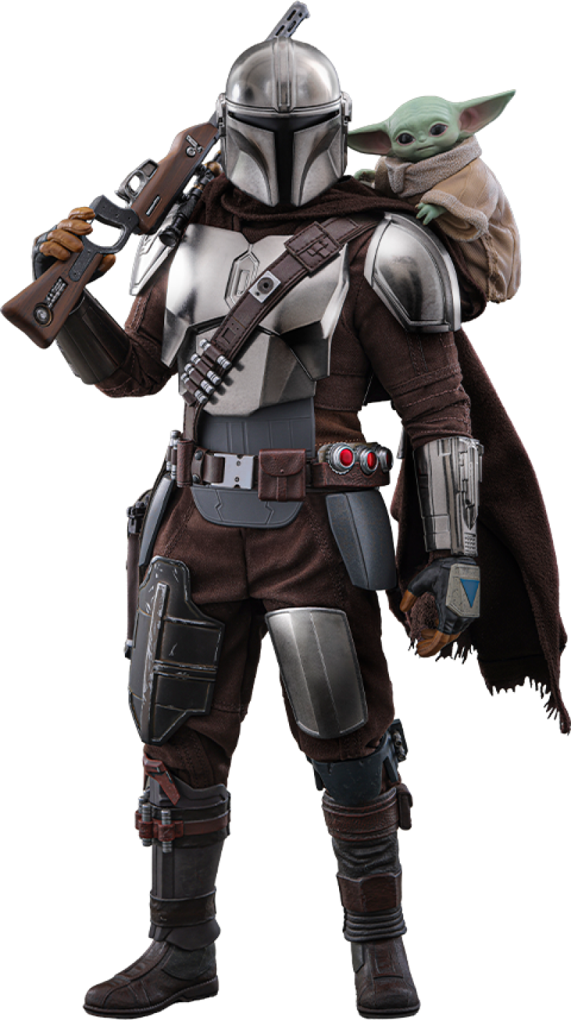 The Mandalorian™ and Grogu™ Sixth Scale Figure Set by Hot Toys