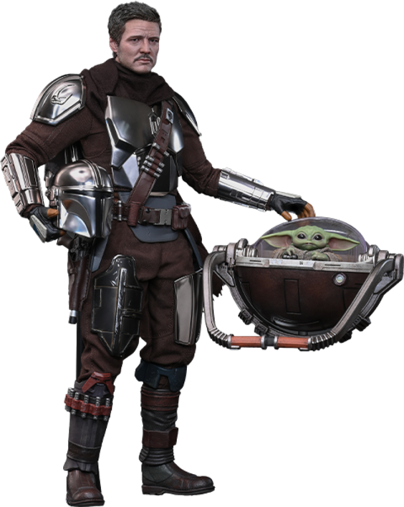 The Mandalorian™ and Grogu™ (Deluxe Version) Sixth Scale Figure Set by Hot Toys