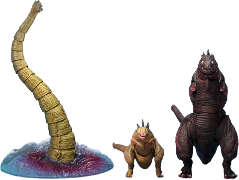 Godzilla [2016] The Second Form & Third Form & Giant Unidentified Creature Set Action Figure by Tamashii Nations