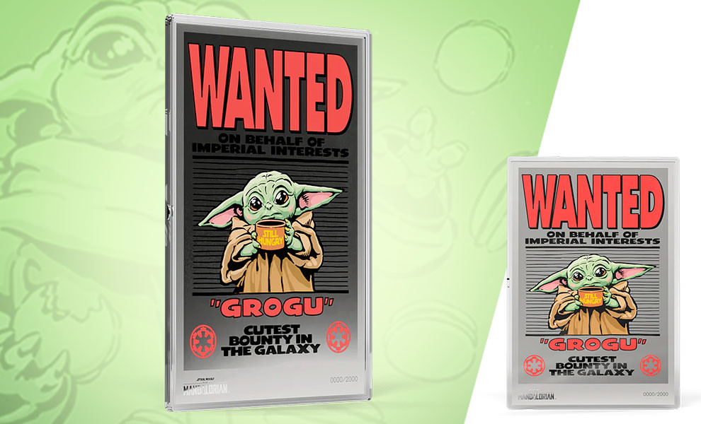 Wanted: Grogu Silver Collectible by Agoro