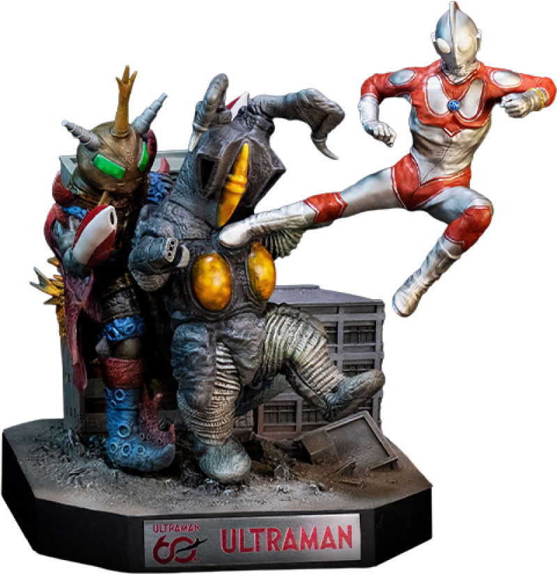 Ultraman Jack vs Zetton II & Alien Bat Battle Scene Diorama by Star Ace Toys Ltd.