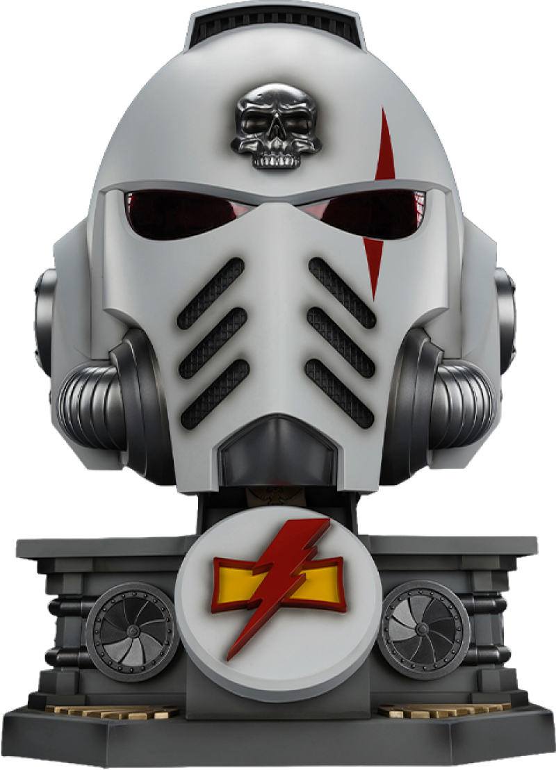 White Scars MkX Helmet & Display Stand Prop Replica by Joytoy