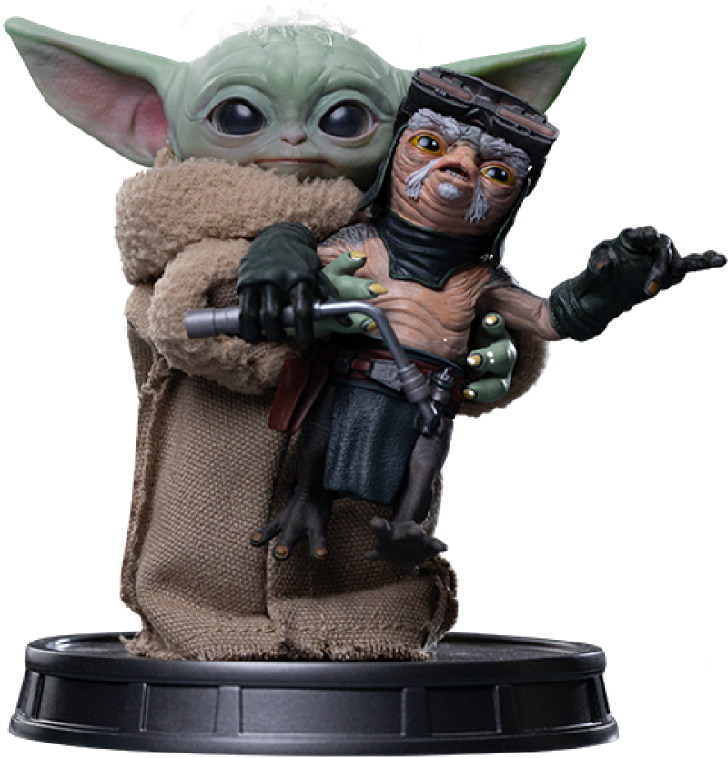 Grogu No Squeezy Quarter Scale Statue by Iron Studios