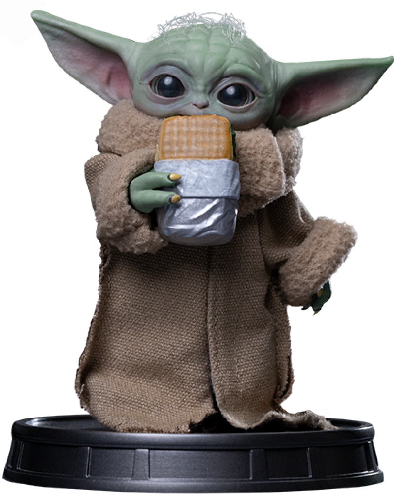 Grogu Food Cart Snack Quarter Scale Statue by Iron Studios