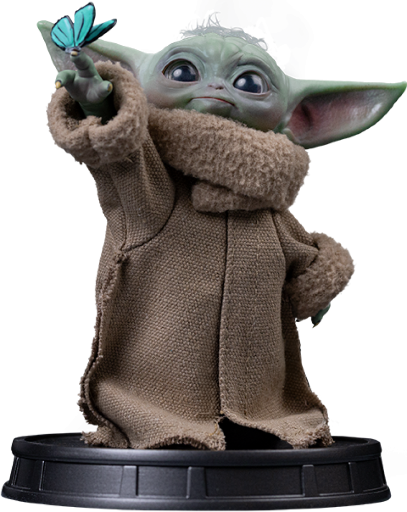 Grogu Butterfly Wonder Quarter Scale Statue by Iron Studios